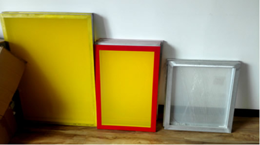 screen printing frame with mesh